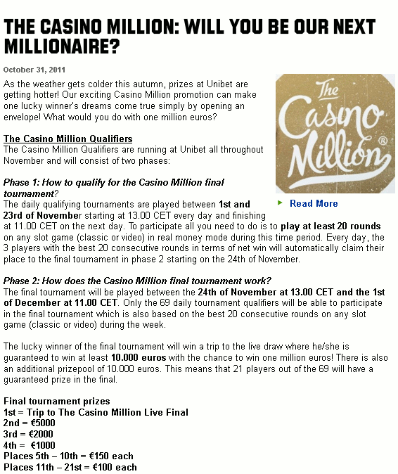 The Casino Million