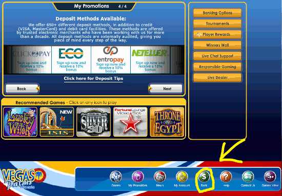 Microgaming Casino Guide - Step 3 - Making A Deposit